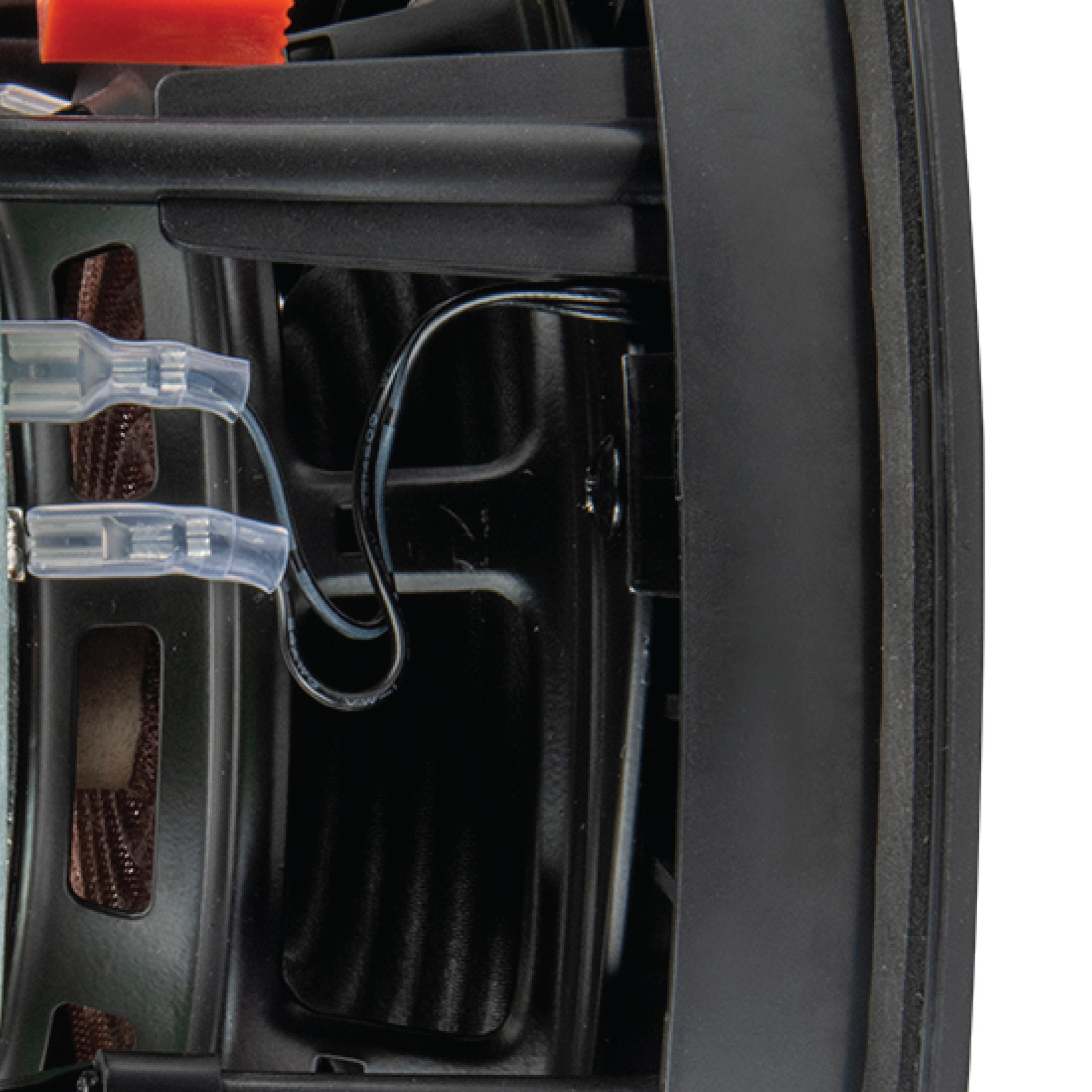 Rigid Baffle design with acoustic smoothing for improved transducer integration